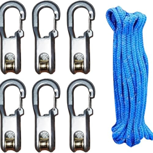 Tendicorda con Fibbia di Bloccaggio – Regolatore per Corde da Carico Pesante, Facile Strumento di Tensionamento Senza Nodi per Campeggio, Nautica, Teli e Attrezzatura da Esterno