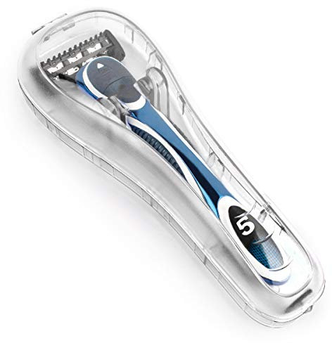 QSHAVE Portable Travel Rasiermesser Schutzhülle für manuelles Rasiersystem(6,41x 2,4 x 1,18), 1PC