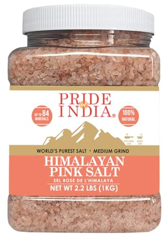 El orgullo de la India del Himalaya sal rosa pura