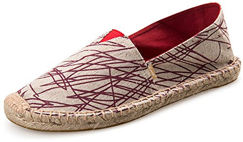 Kentti Espadrillas Piatte Linea Art Uomo Rosso 42 EU