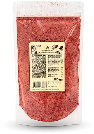 KoRo - Fragole liofilizzate in polvere 250 g - 100% fragole liofilizzate - versatili - maxi confezione
