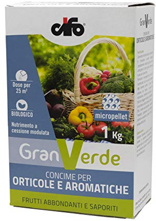 CIFO GRANVERDE CONCIME GRANULARE ORTICOLE E AROMATICHE, 1kg