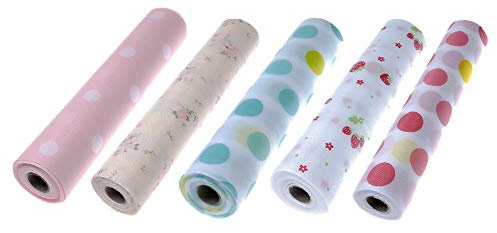 YONII Regal Kontakt Papierschrank Schublade Liner Küchentisch Matte Schubladenschrank Glatte Oberseite Nicht klebend 5 Rollen 5 Farbe