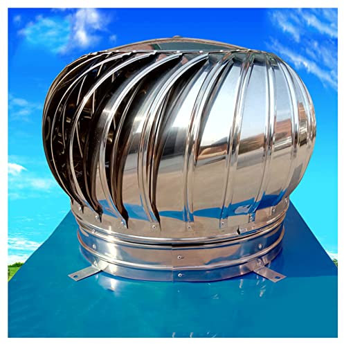 ZXCASDF Drehbarer Kugelaufsatz,Dachventilator Edelstahl,Schornsteinaufsatz,Lüftungsaufsatz Ofen,Schornsteinhaube, Rohrabdeckung Aspirator,Regenhut Schornsteinhaube,350mm