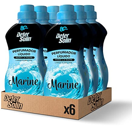 Detersolin Perfumador Líquido para la ropa, Perfume MARINE, 216 lavados (Pack 6 x 720ML)