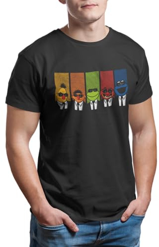 Camisetas La Colmena 2237-Reservoir Puppetry (Melonseta) (M, Negro.)