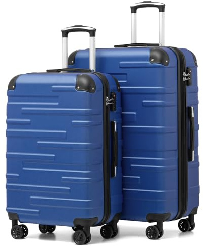 COOLIFE Set de Valise Rigide ABS 2 pièces, 67 cm + 77 cm Valises soute