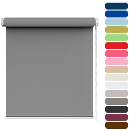 Skylight Roof Windows and Blinds 65 x 200 cm Without Drilling, Easy Fit Home Office, Day and Night Blinds Curtains, Portable Sunshade Privacy Screen, for any Room, Light Grey