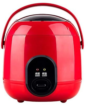 Rice Cooker Mini 1 Person 1.2L Multicooker with Non-stick Inner Pot 1-2 People Mini Household Rice Cooker,Red