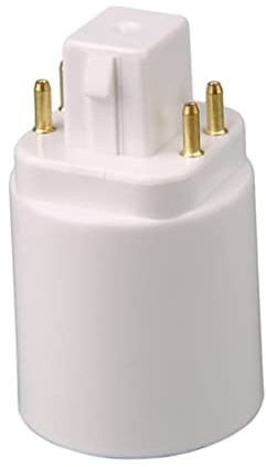 Wedhapy Adattatore per Lampadina a LED Adattatore per Lampadina GX24Q a Vite a 4 Pin Adattatore per Lampadina Resistente al caloreAdattatore per Lampadina Adattatore per Paralume Adattatore per lam