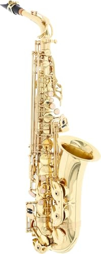 Soundman EAS-500 Altsaxophon in Es - mit Hoch-Fis-Klappe - Komplett mit Mundstück, Koffer und Zubehör