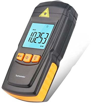 Luz estroboscópica digital, estroboscopio, RZ Tacómetro digital portátil sin contacto Lcd Tacón Rpm Rango de medición del detector de medidores 2.5-9999 9RPM GM8905 para detección y mantenimiento de f