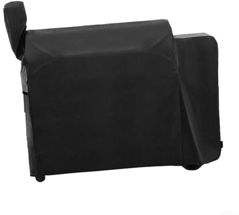 Wasserdichte Holz-Pellet-Grillabdeckung, 420D Oxford-Tuch, für Holzpellet-Gasgrills im Freien, 104 x 68,5 x 124 cm