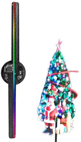 Holographic Projector | 16.5 Inch Full Color Holographic Fans, 244 LED Lights | 2000x224 Resolution, Vac Projector