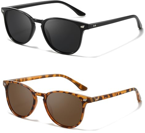LVIOE 2P Polarisierte Sonnenbrille für Damen | Modischer und Leichter UV400-Schutz