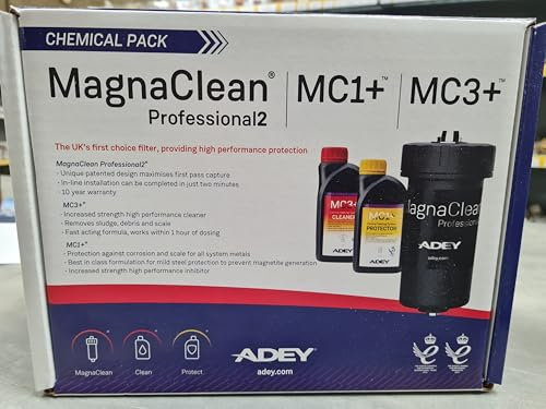 Adey MagnaClean Professional2 Chemical Pack, MC1+ and MC3+ Filter System with 10-Year Warranty