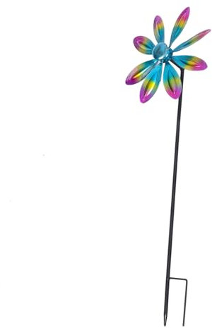 OFFSCH Metall Windmühlendekor Für Draußen Windmühlenspinngerät Für Garten Windrad Aus Metall Für Gartendekoration Windmühlendekoration Für Außenbereich