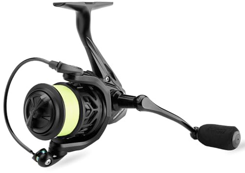 Fishing King Spinnrolle Größe 2000 - Angelrolle mit Schnur für Zielfisch Barsch | Angelrolle 2000 ideal für das Spinn- & Jigangeln