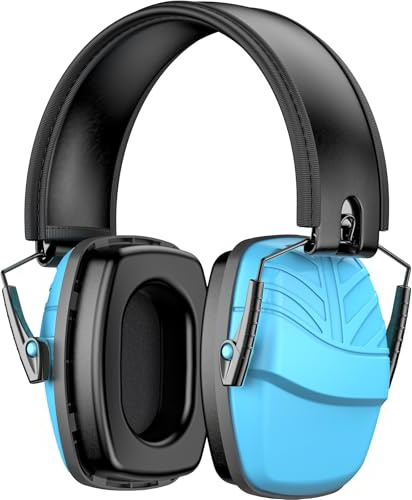Link Dream Cascos Antiruido para Niños, Cascos Insonorizacion para Estudiar, Proteccion Auditiva Cascos Insonorizados 35dB SNR Aislante de Ruido para el Estudiar, Tiro Deportivo, Azul, 1 Paquete