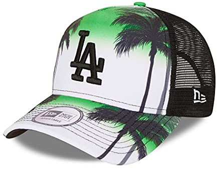 New Era Los Angeles Dodgers MLB Cap Trucker Cap verstellbar Basecap Kappe Snapback Summer City grün - One-Size