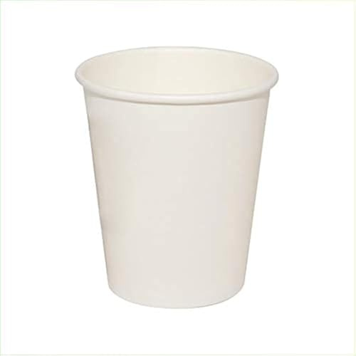 Virsus - Lot de 300 gobelets en carton blanc biodégradable, pour eau, 240 ml