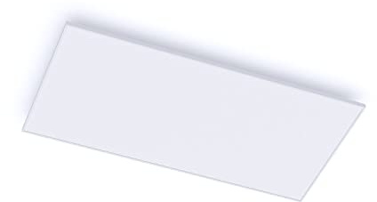 Klarstein Wondersky Infravärmare takmontering - IR-värmepanel med veckotimer, takvärmare med termostat, belysning, 700 W värmeeffekt, 60 x 6 x 120 cm (BxHxD), vit