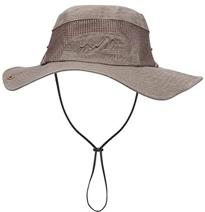 EKMTBJXY Sonnenhut Herren UV Schutz Wanderhut Faltbar Safari Hut Outdoor Fischerhut Buschhut Hiking Bucket Hat