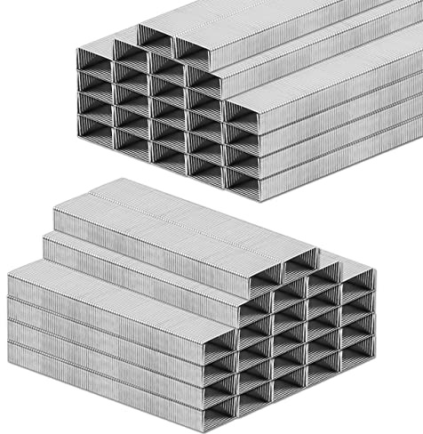 JIKIOU 10000 Staples, 6 mm Standard Staples, 100/Strip, 25 Sheets Capacity(24/6), Jam Free for Stapler Heavy Duty, Perfect for Home Office Supplies & Desktop