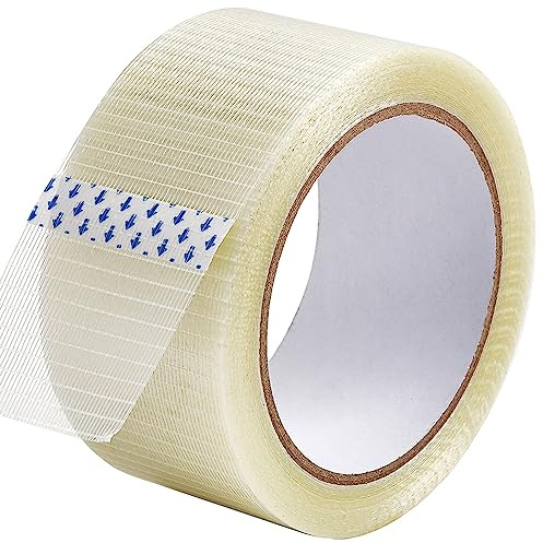 QDiShi Transparent Duct Tape, Heavy Duty Waterproof Tape, High Performance Weather Resistant Tape for Discreet Repairs and Mounting Residential Shipping Packing and Industrial Uses (2 in x 33 Yards)