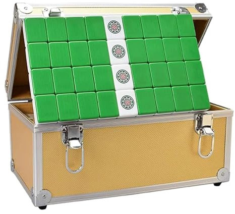 ZEONIK 1 Set Tile Games Mahjong Set Durable Travel Mahjong Wohnzimmer Schlafzimmer