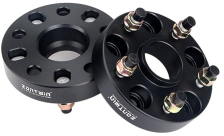 Spurverbreiterung 2 Stück 15/20/25/30/35/40/45/50 mm Spurverbreiterungen Umrüstadapter for PCD 5 x 98 bis 5 x 100 5 x 108 5 x 110 5 x 112 5 x 114,3 5 x 120 Spurplatten (Color : 2PCS 15mm Black)