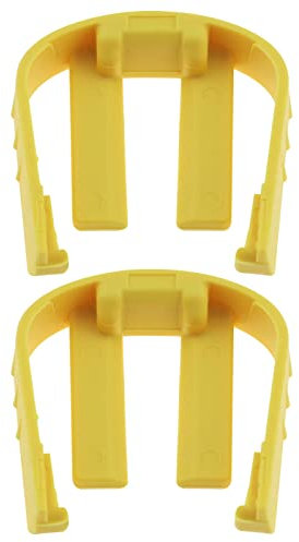 ECSiNG 2pcs 50373330 Anello di pressione a collegamento rapido per idropulitrice compatibile con Karcher K2 K3 K4 K5 K6 K7 Clip C di ricambio colore giallo