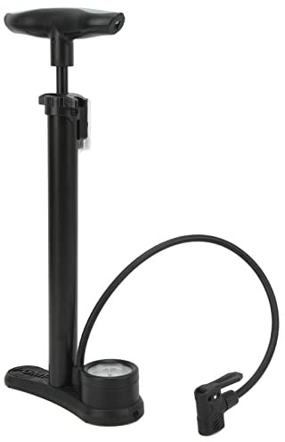 Fahrradreifenpumpe, Fahrradpumpe mit Manometer, Tragbare Universal-Rennrad-Fußpumpe, Fahrradluftpumpe für Basketball, Fahrrad, Motorrad, Auto, Schwimmring
