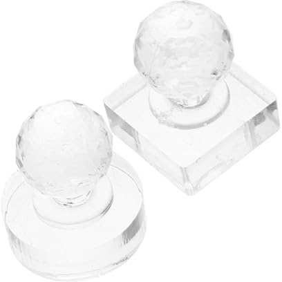 Healeved 2pezzi Strumento Pressa Ombretti Con Stampo Quadrato e Rotondo Compatibile Per Cipria Blush Sopracciglia e Illuminante Portatile Per Trucco e Riparazione Palette