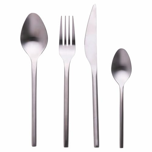 Set 24 posate in acciaio inox 18/0, silver satinato, Gallery