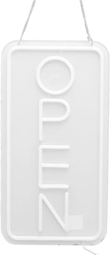 LED Neonschild Geöffnet, 16,5 x 8,7 Zoll, USB betrieben, verstellbare, helle LED Geöffnet Schilder aus Acryl für Unternehmen, leuchtendes Geöffnet-Schild, Neonlicht,