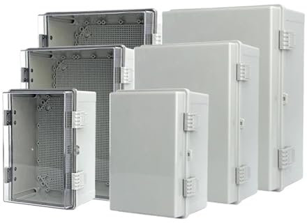 WEKONUMEX Boîte de jonction électronique, Boîtier en Plastique à charnière for PC ABS IP66 Boîte électrique en Plastique(220x170x110mm)