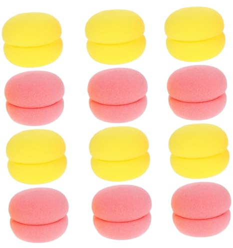 DONFAMDS 12 Pcs Schwamm Locken Curler Haare Curl Schaumkugel Haar Roller Weiche Locken Schlafende Haare Curler DIY Hair Curkling Ball Für Frauen Mädchen