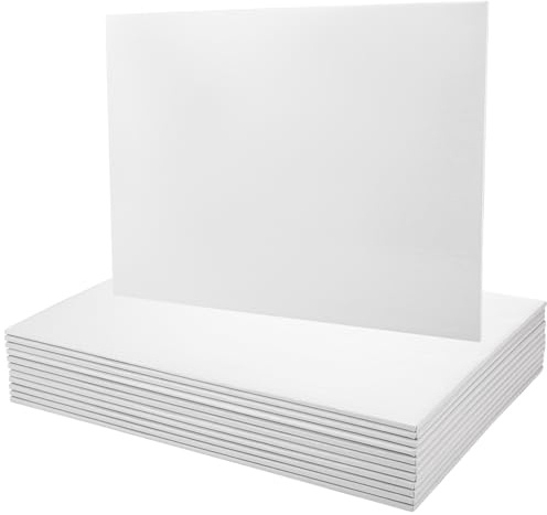 Hokoad 12 PCS 14x18in Rectangle Cake Boards 1/4 Inch Half Sheet Cake Drum Rectangle Cake Drum White Grease Proof Half Sheet Cake Board for Baking Cake Desserts Pizza Pastry Party Decorate