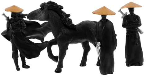 JOINPAYA 4pièces Figurines Miniatures Anciennes Chinoises Décor Micro Paysage Bureau Maison Ornements Réalistes Micro Paysages Artisanat