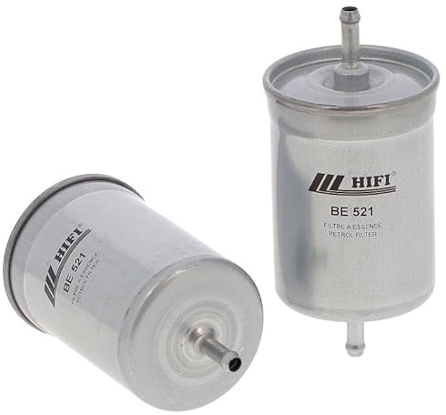 HIFI FILTER BE 521 Benzinfilter – passgenauer Kraftstofffilter für Audi, Mercede, VW u. v. m. – robust & zuverlässig – Maße: 80 × 164 mm kompatibel mit SB 2787, KL65, WK831, FPW061, PP836