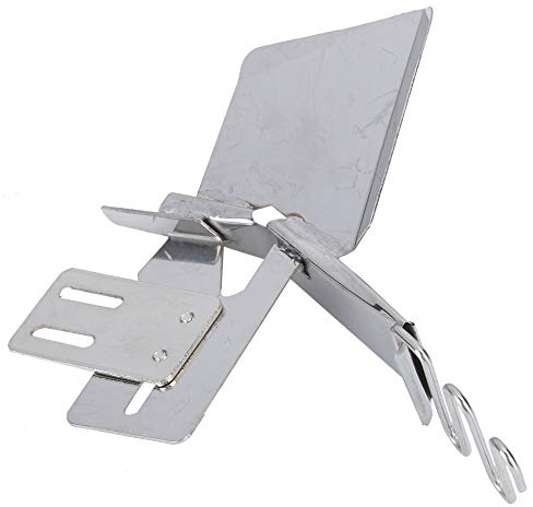ANKROYU Máquina de coser profesional Carpeta de doble pliegue de acero inoxidable Accesorio para pespunte Máquinas de coser por computadora Ropa Sastrería Herramienta de encuaderna (34mm)
