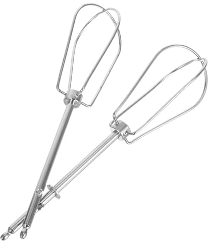 BESPORTBLE Fouet pour Batteur Électrique Remplacement,Embouts en Acier Inoxydable 304 Renforcé pour Fouetter et Mélanger : Accessoires de Mixeur pour Pâtisserie Maison et Décoration de Gâteaux, Argent