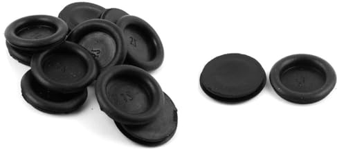 ROWORKX 32mm Rubber Blanking Grommets, 14Pcs Black Round Rubber Hole Plugs & Cable Protectors for Wiring, Automotive, Marine, Plumbing & Electrical Applications