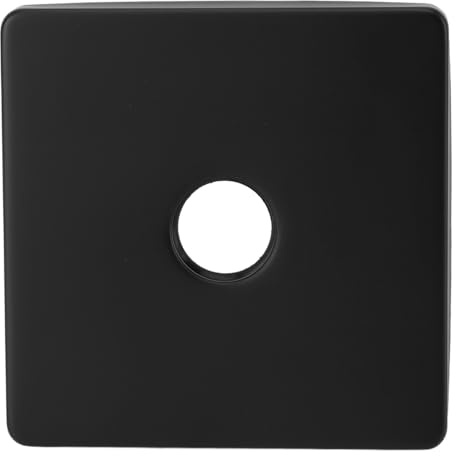 Zhangpu Copri Flangia Doccia Quadrata da 9 Cm Flangia Universale per Braccio Doccia Piastra di Copertura Bocchetta Quadrata Extra Large per Bracci Soffione (Nera)