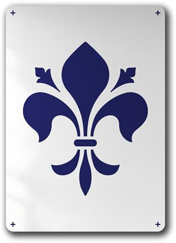 Schablone Fleur de Lys Heraldik Lilie Wappen - BE87