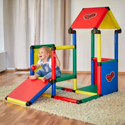 Quadro Adventure – Modulares Klettergerüst und Spielturm für Kinder, 220 Teile, ab 6 Monaten, Indoor/Outdoor, UV-stabil, Made in Germany