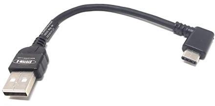 System-S USB 3.1 Typ C 90° Gewinkelt zu USB 2.0 A Kabel 10 cm