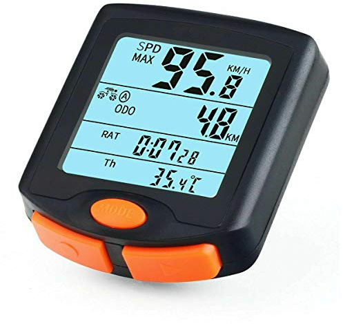 Riloer Velocímetro inalámbrico para computadora de bicicleta varias funciones velocímetro de ciclo odómetro de bicicleta velocímetro de bicicleta