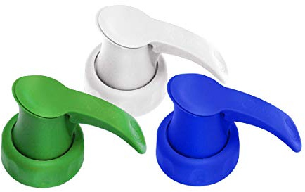 Topster C&B 3 x Reusable Milk Pourer. 1 x Green. 1 x Blue and 1 x White. Fits most plastic milk bottles.